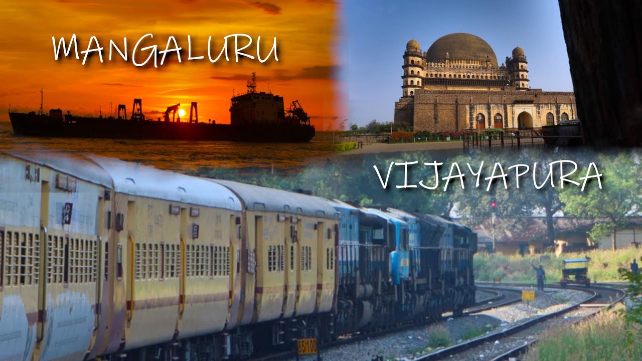 MANGALURU To VIJAYAPURA Full Train Journey Compilation By 07378 MAJN BJP Express Via Hassan & Hubli