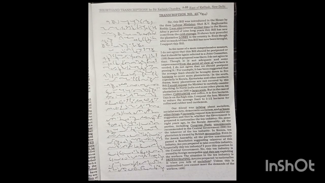 Transcription no 41 (speed 80 -85 wpm) 400 words
