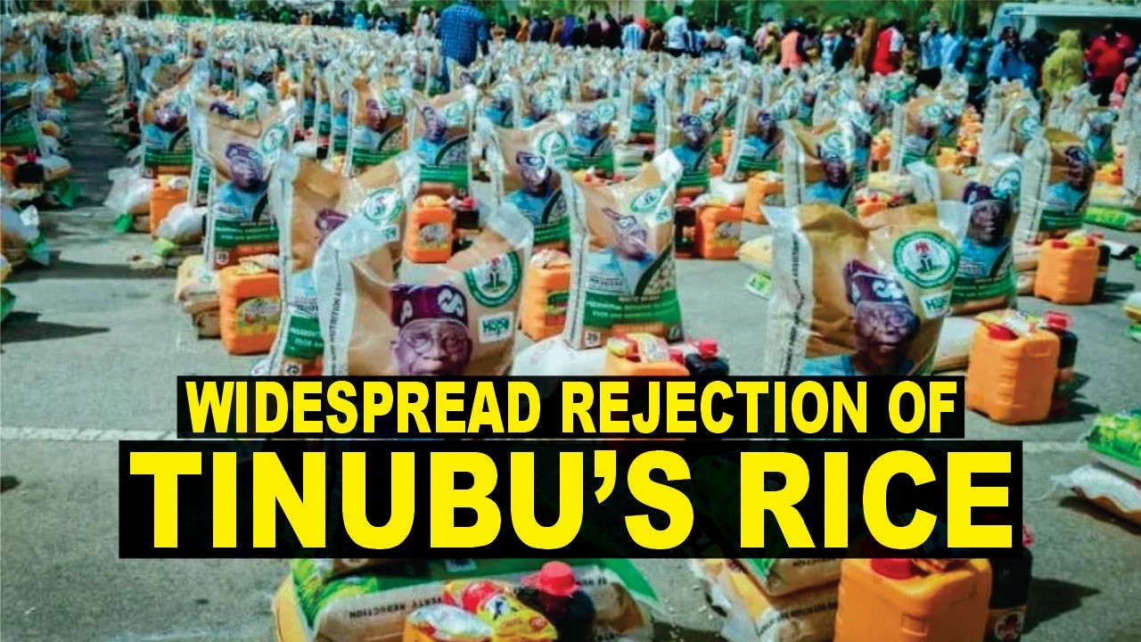 Nigerians Getting Smarter As Many Reject Rice Palliatives Donated By Tinubu APC
