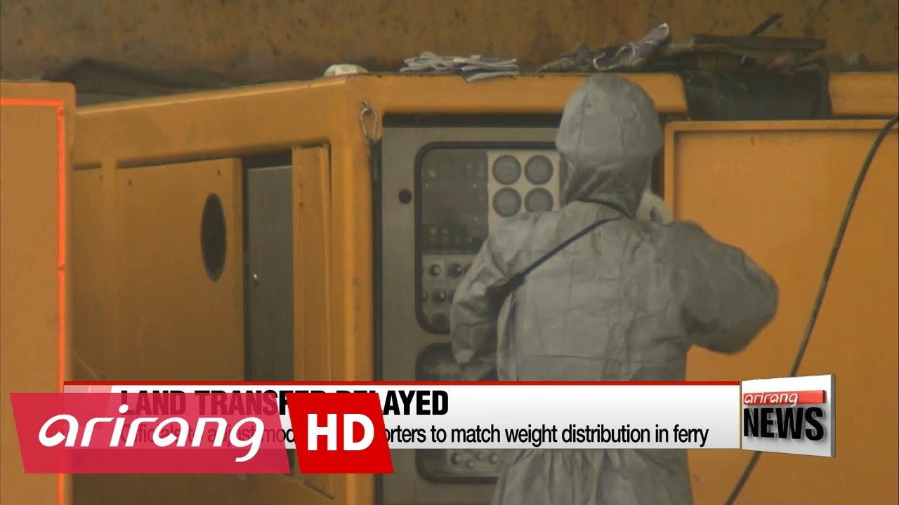 Sewol-ho ferry land transfer operation hits delay