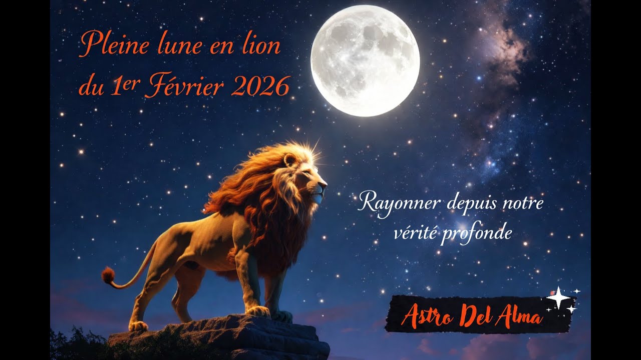 Pleine lune en lion 1 FEVRIER 2026