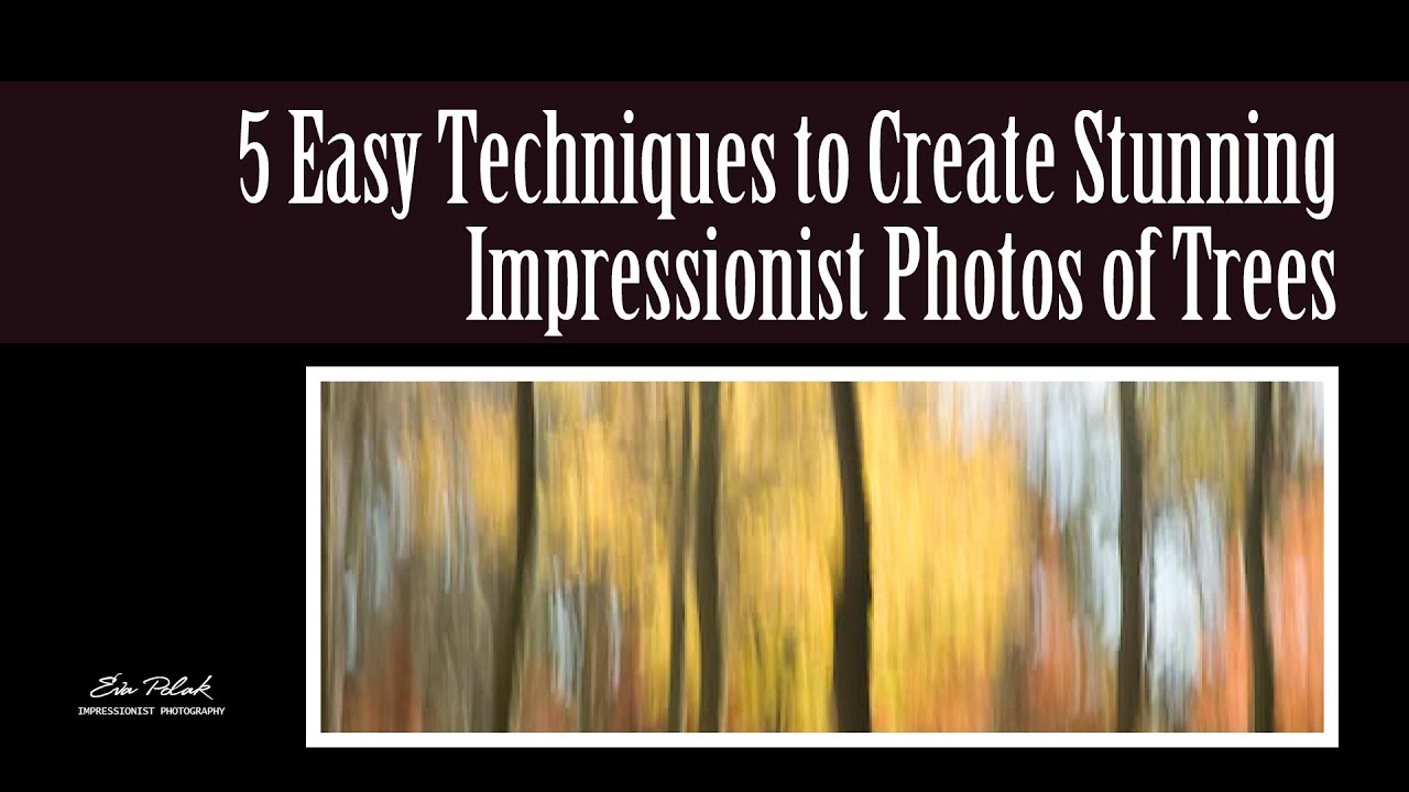 5 Easy Techniques to Create Impressionist Photos of Trees | Impressionist Photography Tutorial