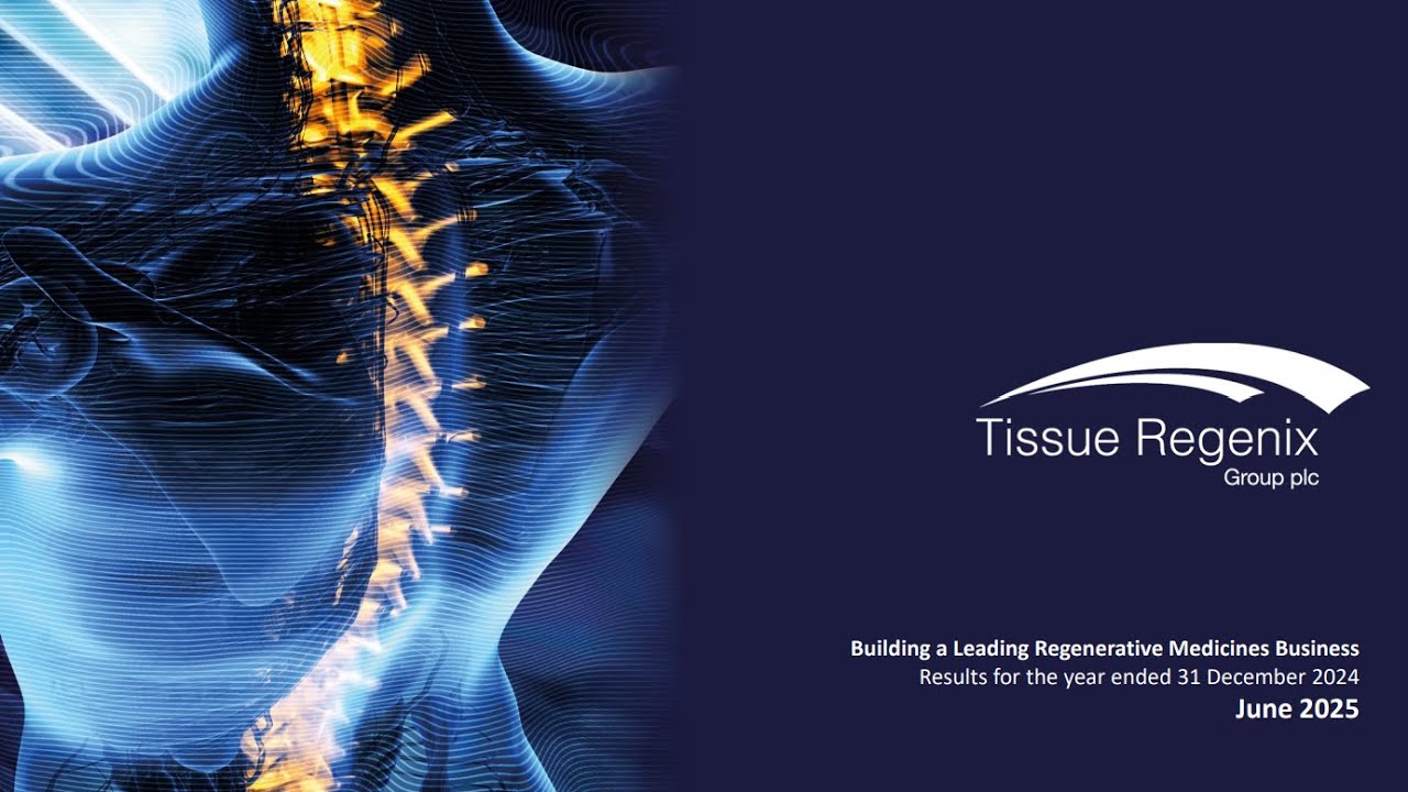 TISSUE REGENIX GROUP PLC - Final results for the year ended 31 December 2024