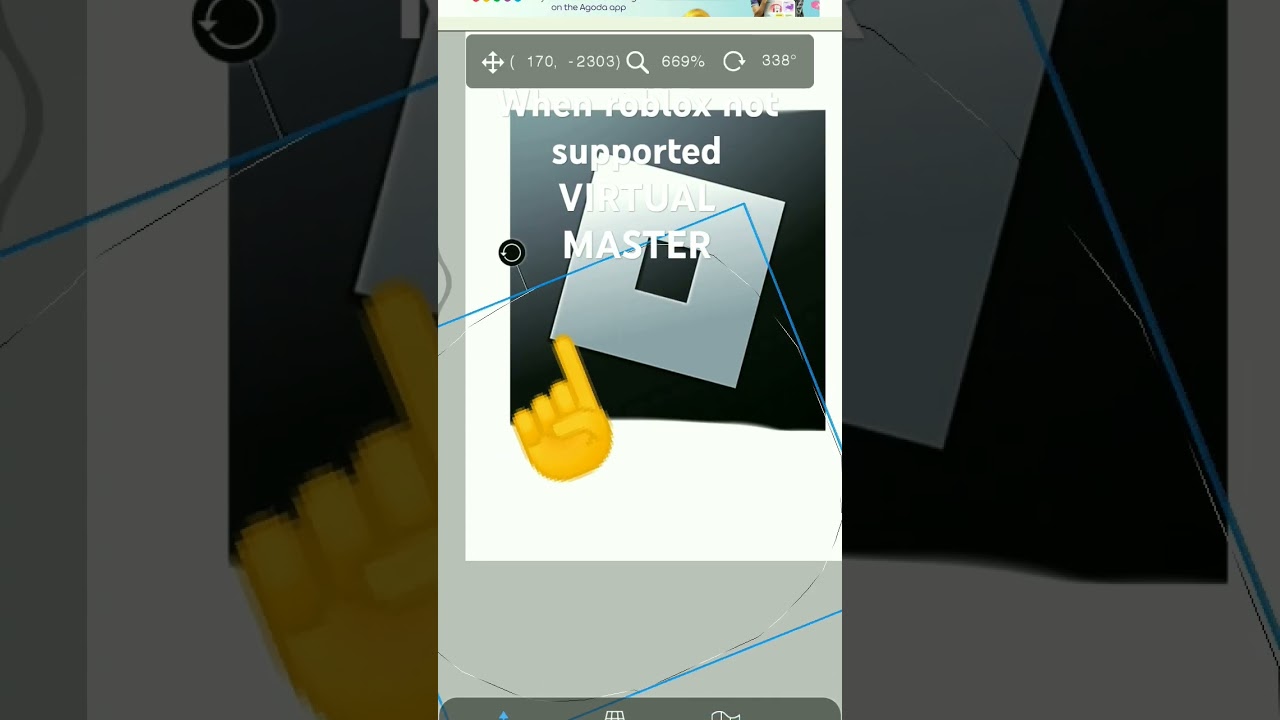 when i import roblox on virtual master