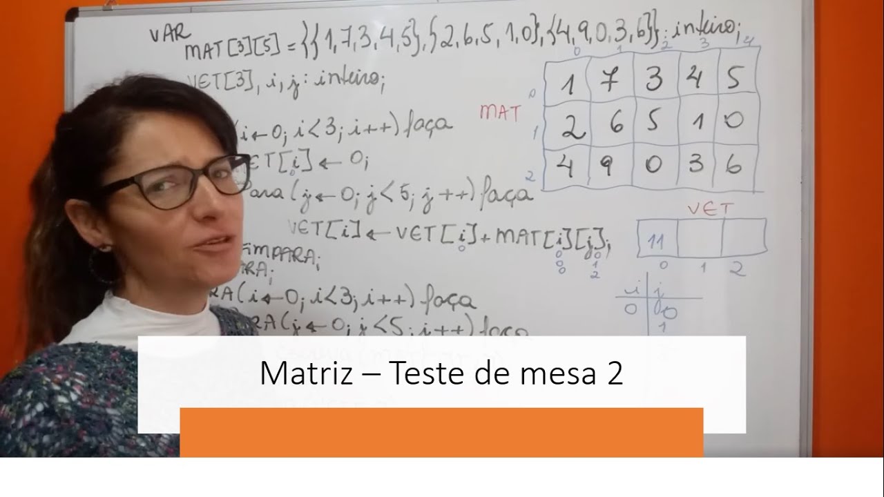 Matriz - Teste de mesa 2
