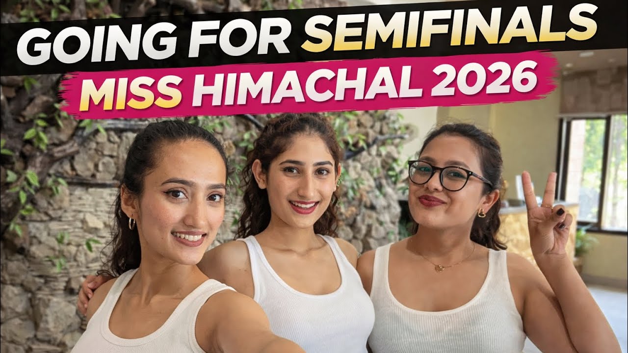 Aaj hum gaye zirakpur for semifinal 😍Miss Himachal 2026