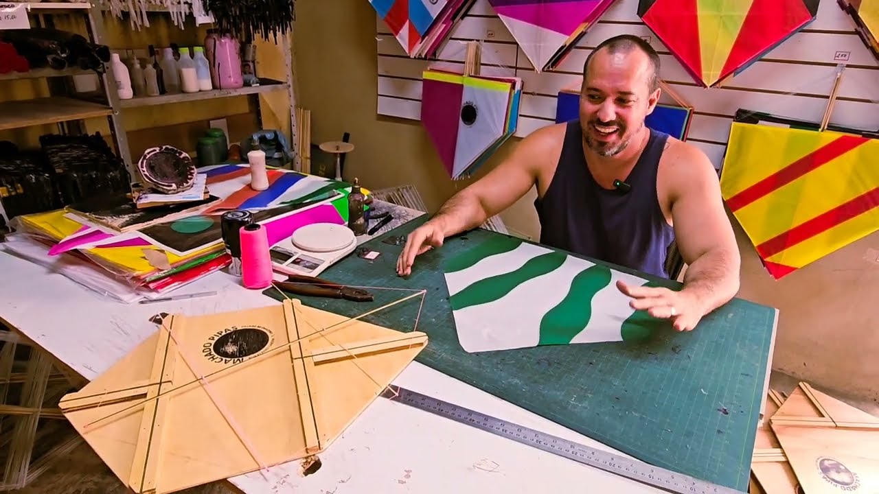 Ficou fácil fazer pipa com gabaritos show de bola