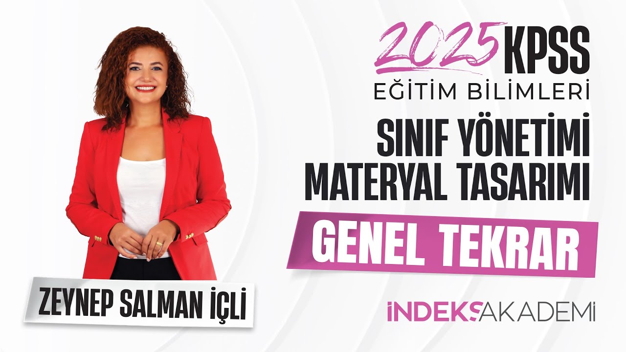 KPSS - Materyal Tasarımı Genel Tekrar 2 - Zeynep SALMAN İÇLİ Canlı Yayın