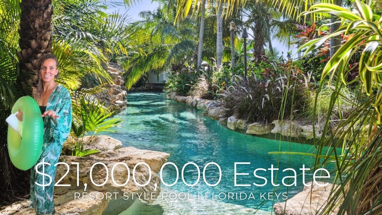 TOUR MIND-BLOWING RESORT STYLE POOL AT $21M FLORIDA KEYS OCEANFRONT ESTATE