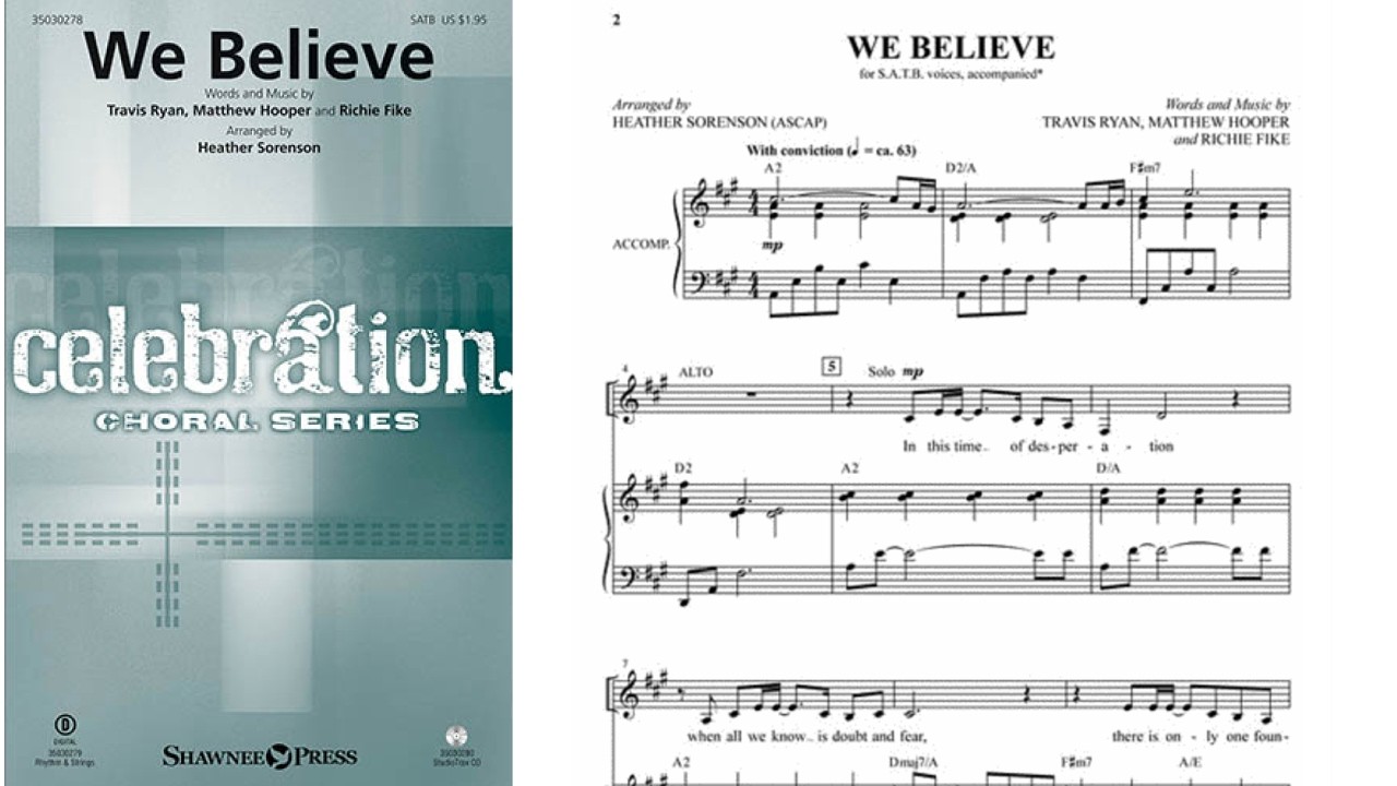 We Believe by Newsboys | SATB Choir | Arr. Heather Sorenson