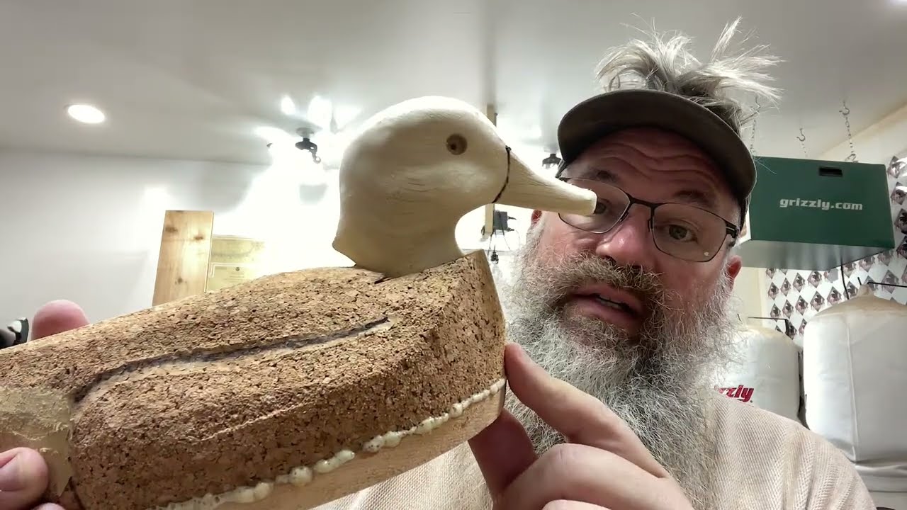 Grinding Cork - Decoy Carving - Harlequin Decoys - Wood Working - Pitboss Waterfowl - Jeff Coats