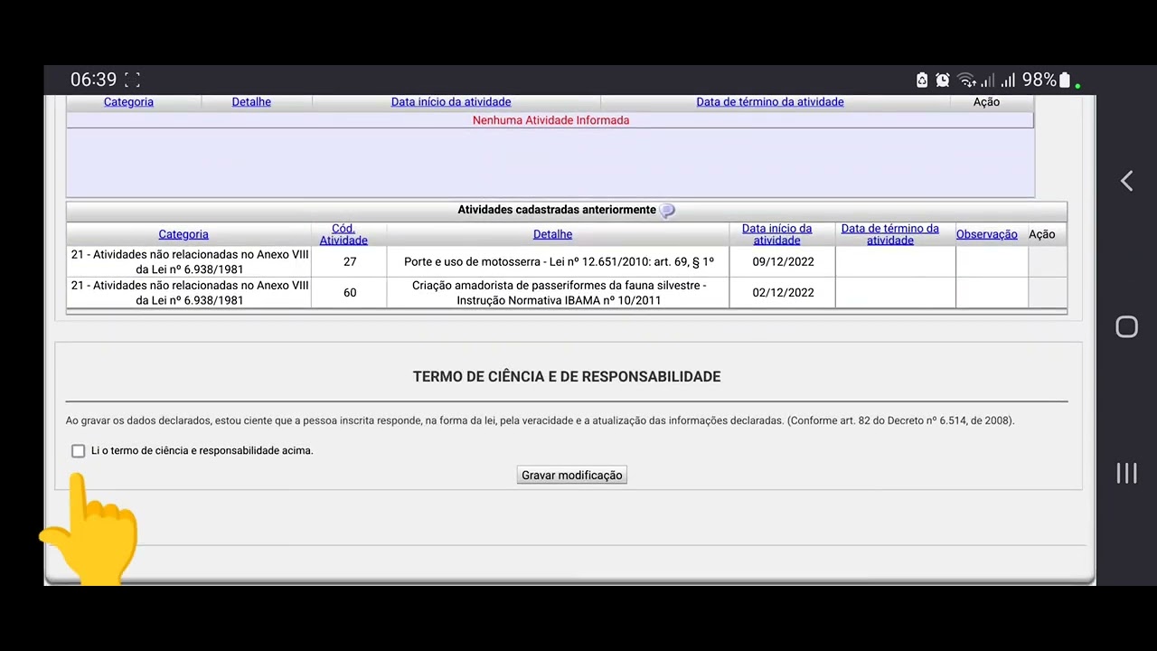 SISPASS IBAMA - COMO MUDAR ENDEREÇO DO CRIATORIO CORRETAMENTE https://x.gd/kVB34
