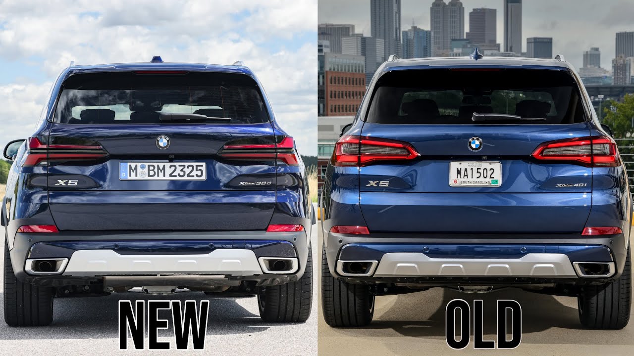 BMW X5 2024 года выпуска и BMW X5 2022 года до рестайлинга