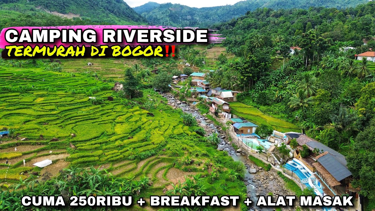 CAMPING DAN GLAMPING DI PINGGIR SUNGAI | MVM VILLA TEMPAT WISATA MURAH DI BOGOR