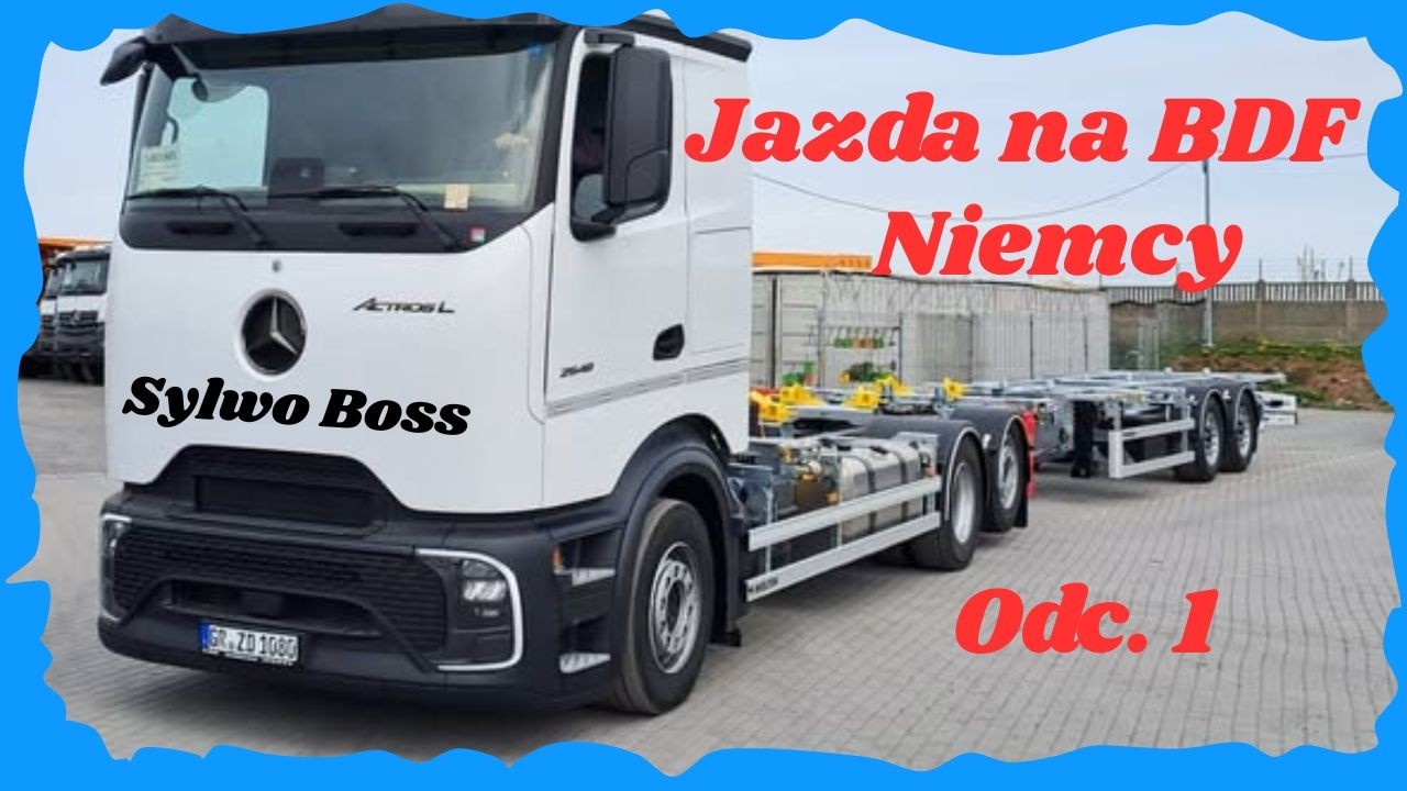 Jazda na BDF z osią skrętną # pierwszy film po długiej przerwie # zapraszam # Niemcy odc 1.
