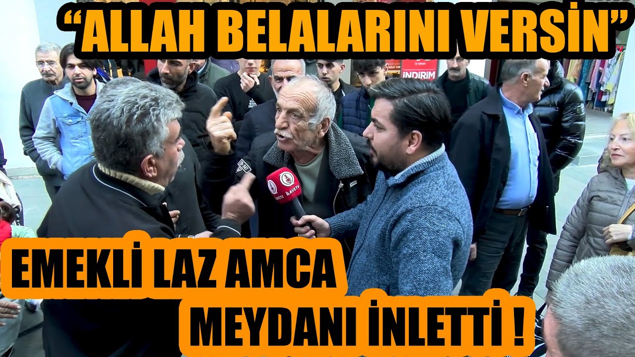 ALLAH BELALARINI VERSİN ! Emekli laz amca bağıra bağıra isyan etti ! Zıvanadan çıktılar !