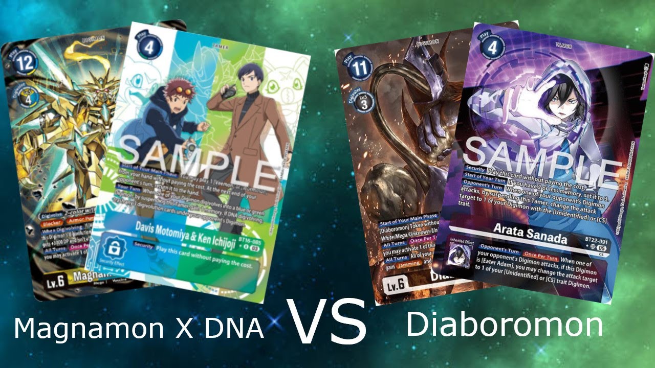 Magnamon X DNA vs Diaboromon | Digimon TCG Match BT22