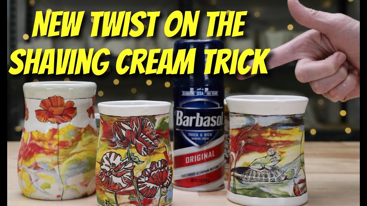 Pottery Shaving Cream Trick - WITH A TWIST!!