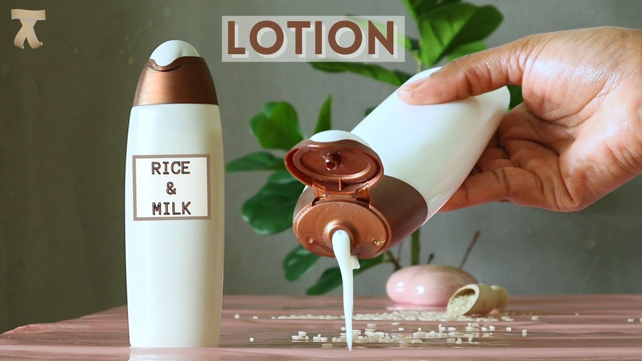 Homemade rice and milk body lotion for fair skin || Korean inspired skin secret