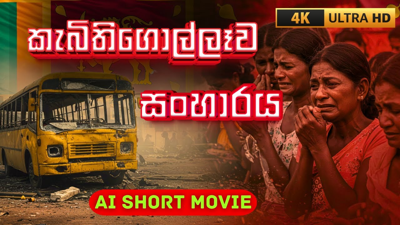 කැබිතිගොල්ලෑව බස් බෝම්බ ප්‍රහාරය | Kabithigollawa Bus Attack | Short Film | Darkest Day | AI FILM