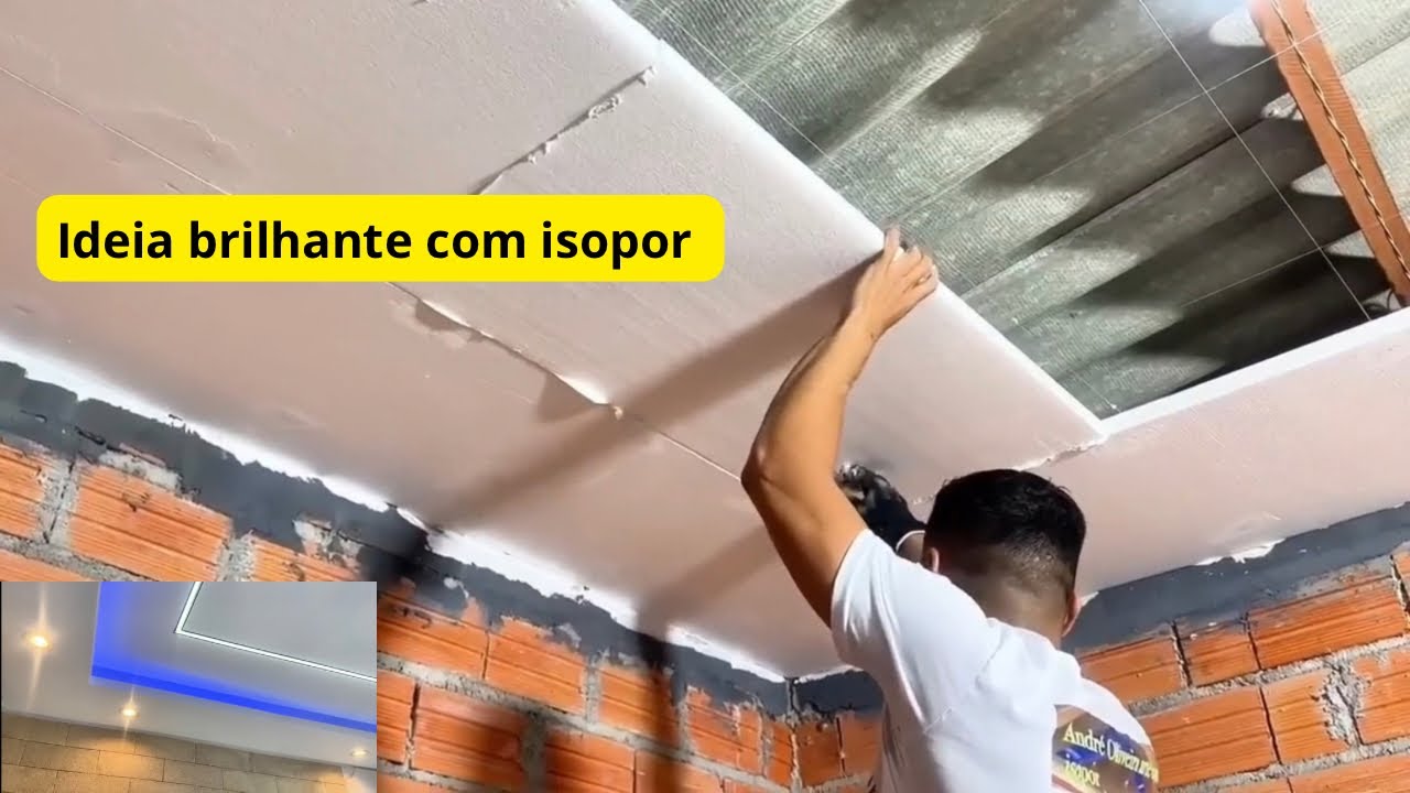 Quer gastar pouco? Veja esse forro de isopor EPS fácil de fazer!