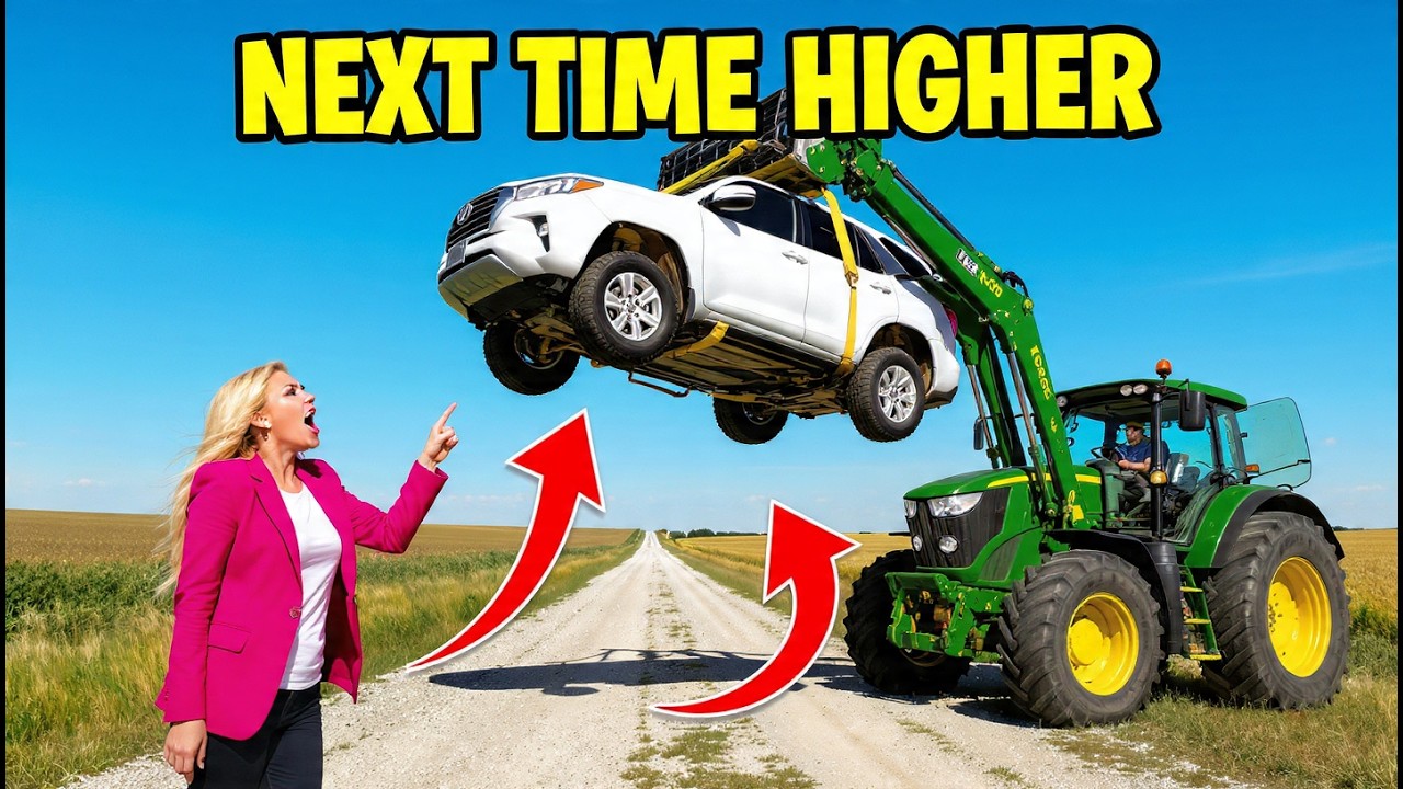 Karen Kept Parking on My Farm — So I Used My Tractor to Hang Her SUV From a Tree!