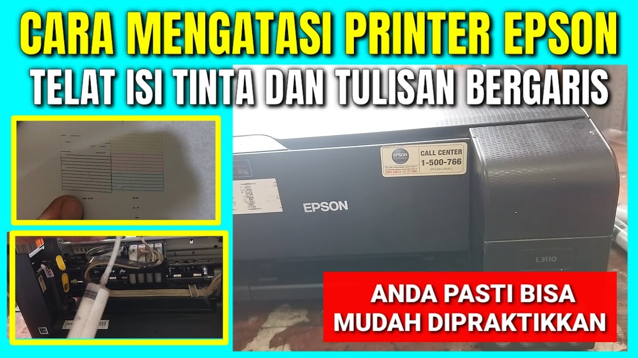 Memperbaiki printer epson tinta tidak keluar dikarenakan telat isi ulang