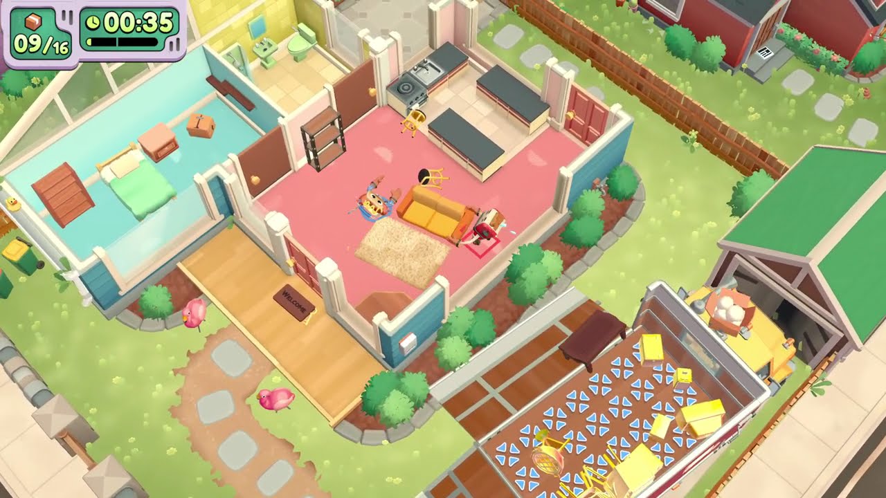 Moving out 2 - Billie's Bungalow speedrun 2-player (1:05)