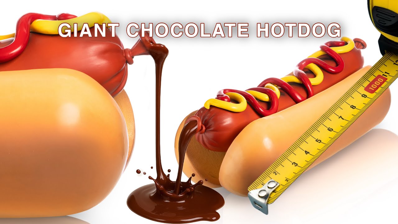 Giant Chocolate Hotdog!