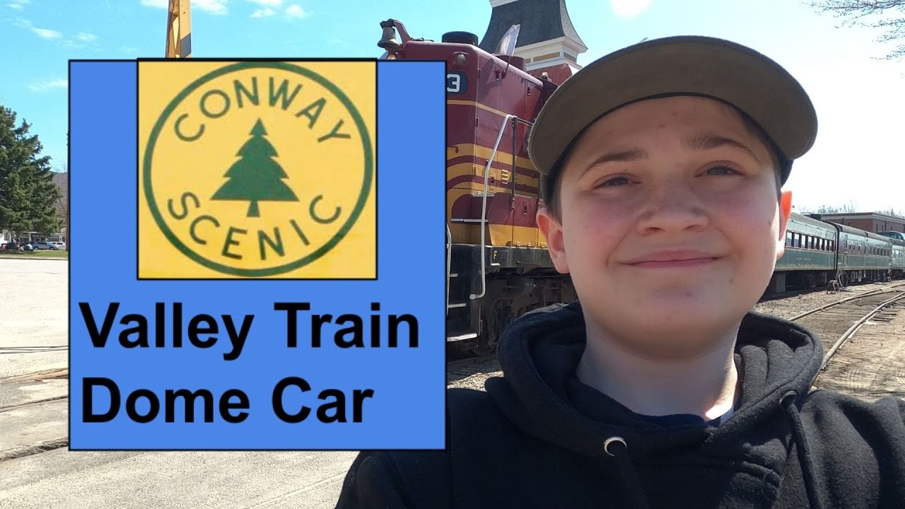 Riding the Conway Scenic Railroad's Valley Train in a dome car!