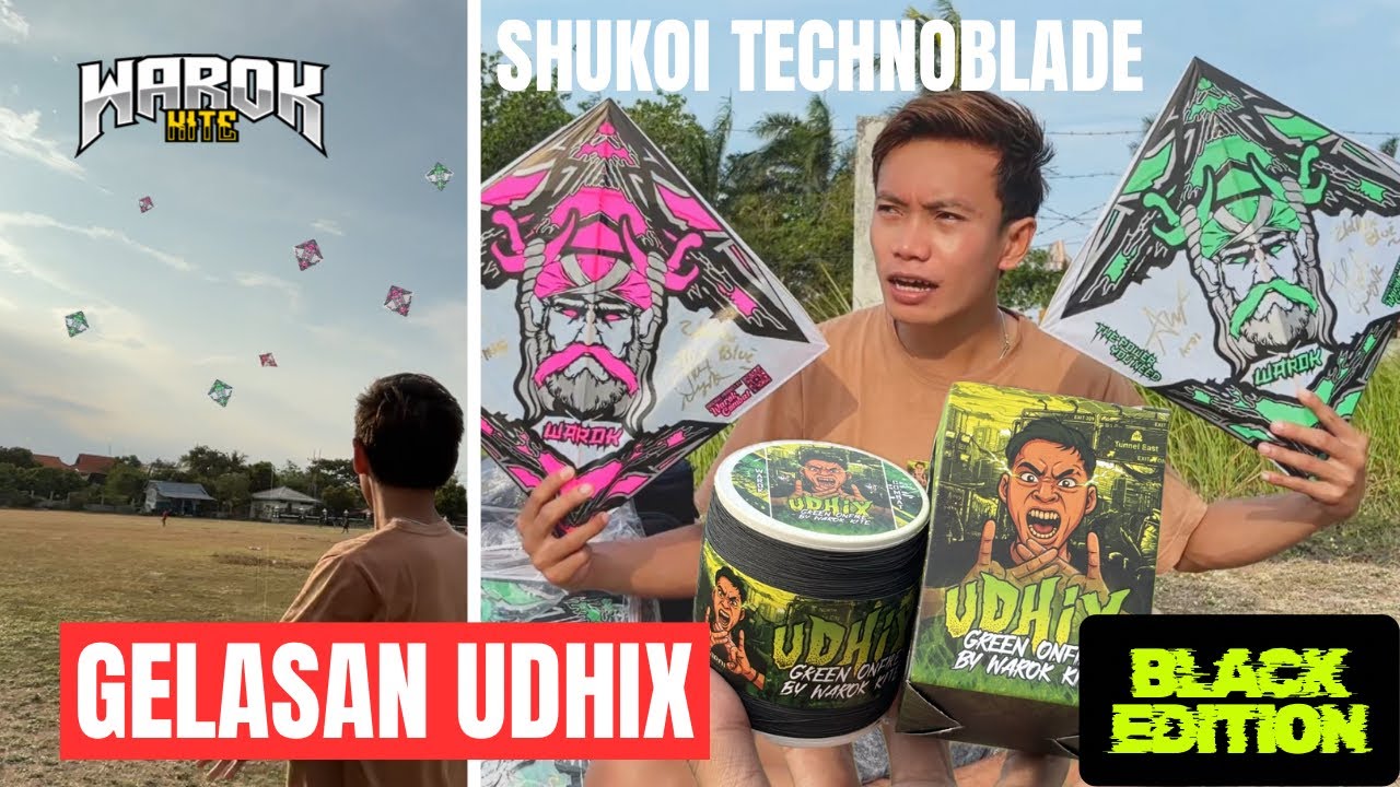 GELASAN UDHIX BLACK EDITION X LAYANGAN TECHNOBLADE!! COMBOO MAUTT!!