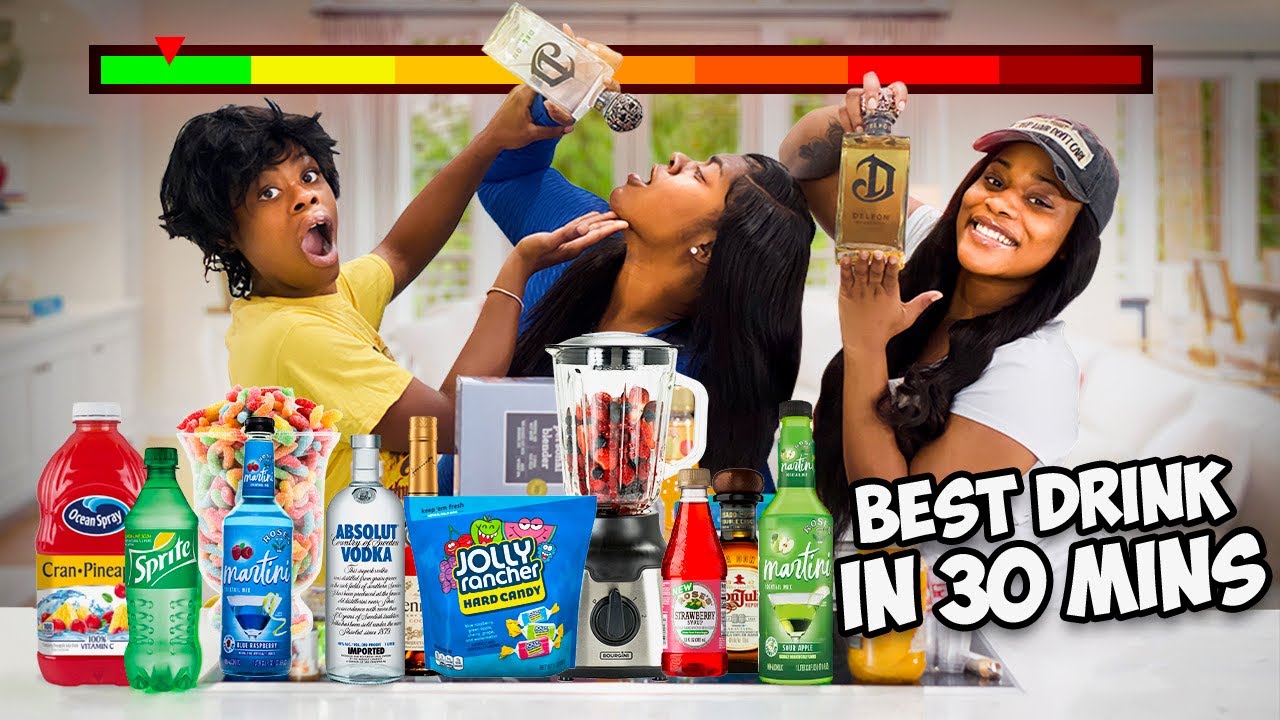 WHO CAN MAKE THE BEST DRINK IN 30 MINUTES (HILARIOUS)