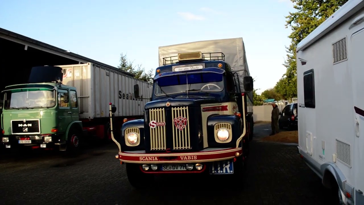 Ein Büssing BS 16 mit 240  Ps und den LT 110 Hauben-Scania (der alte Fuchs) .