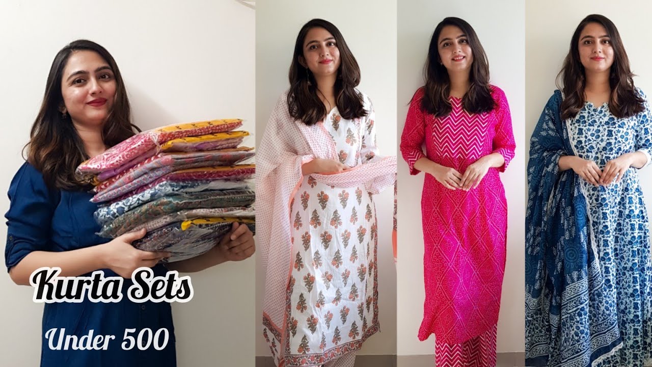 10 Amazon Kurta Sets Under 500 rs. |  Amazon Haul