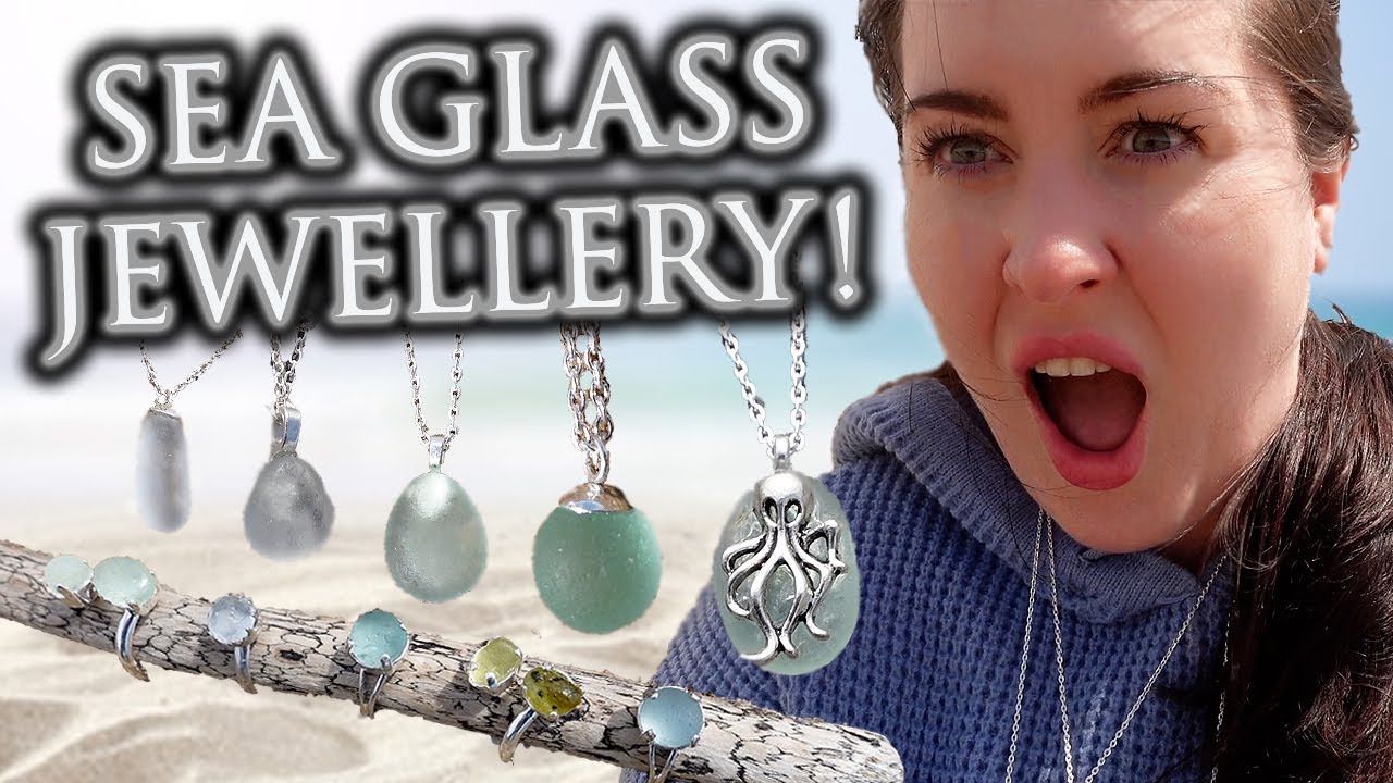 I made SO MUCH sea glass jewellery SUPER FAST! *MermaidCore* DIY tutorial! No drilling!