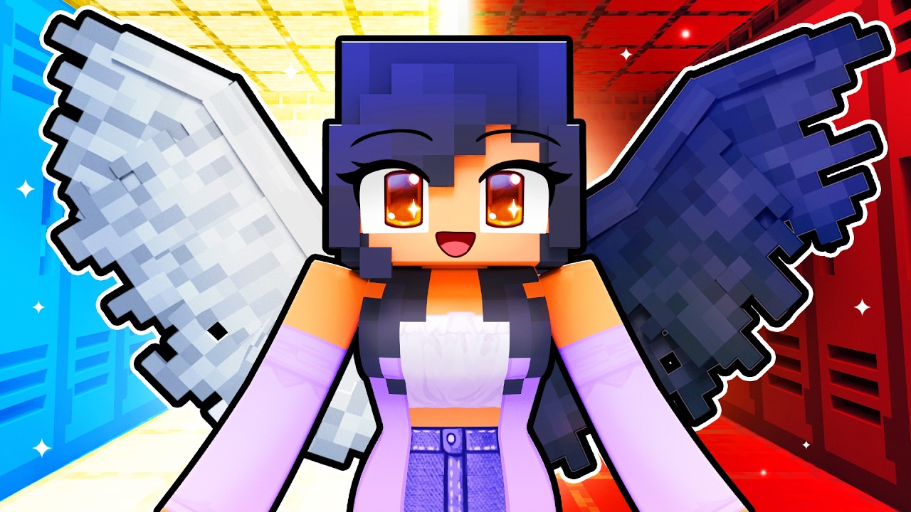 My FIRST DAY at ANGEL HIGH in Minecraft!