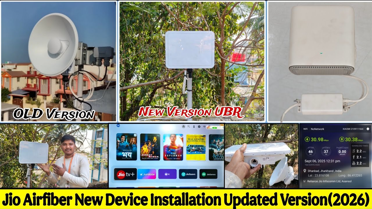 jio Airfiber New Device Installation (2026) Updated Version..Full Details video #jio #wifi #newvideo