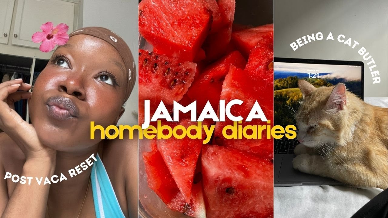Slow Living in Jamaica 🇯🇲 | post-vacation reset, cat butler life & starting a veggie garden 🪴