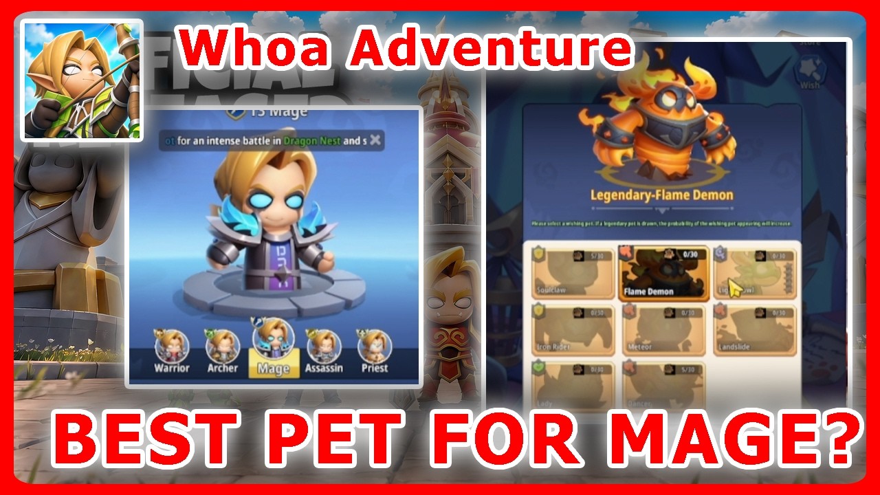 Whoa Adventure: Top 3 Legendary Pet Setups Every Mage MUST Use