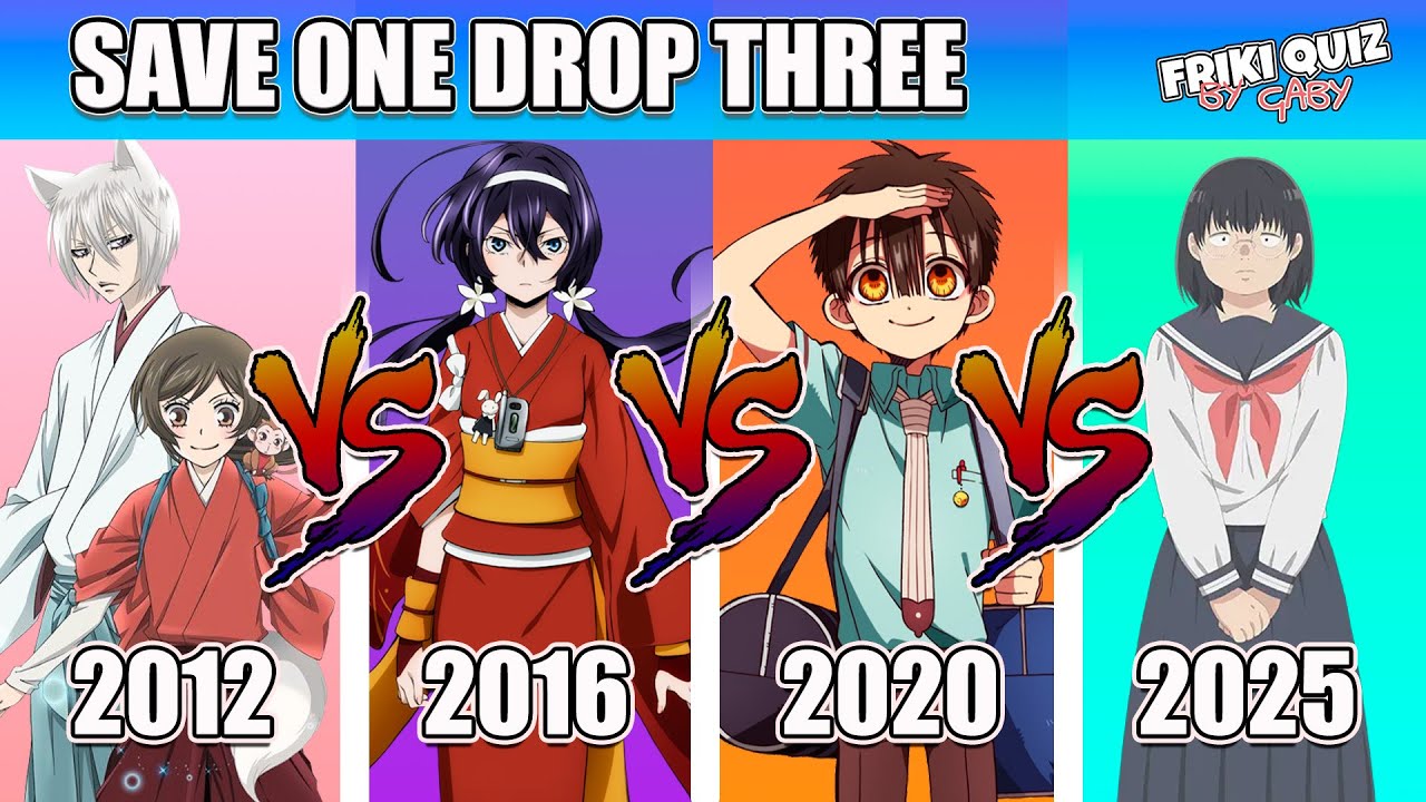 SAVE ONE DROP THREE (2012-2025)  | ANIME QUIZ