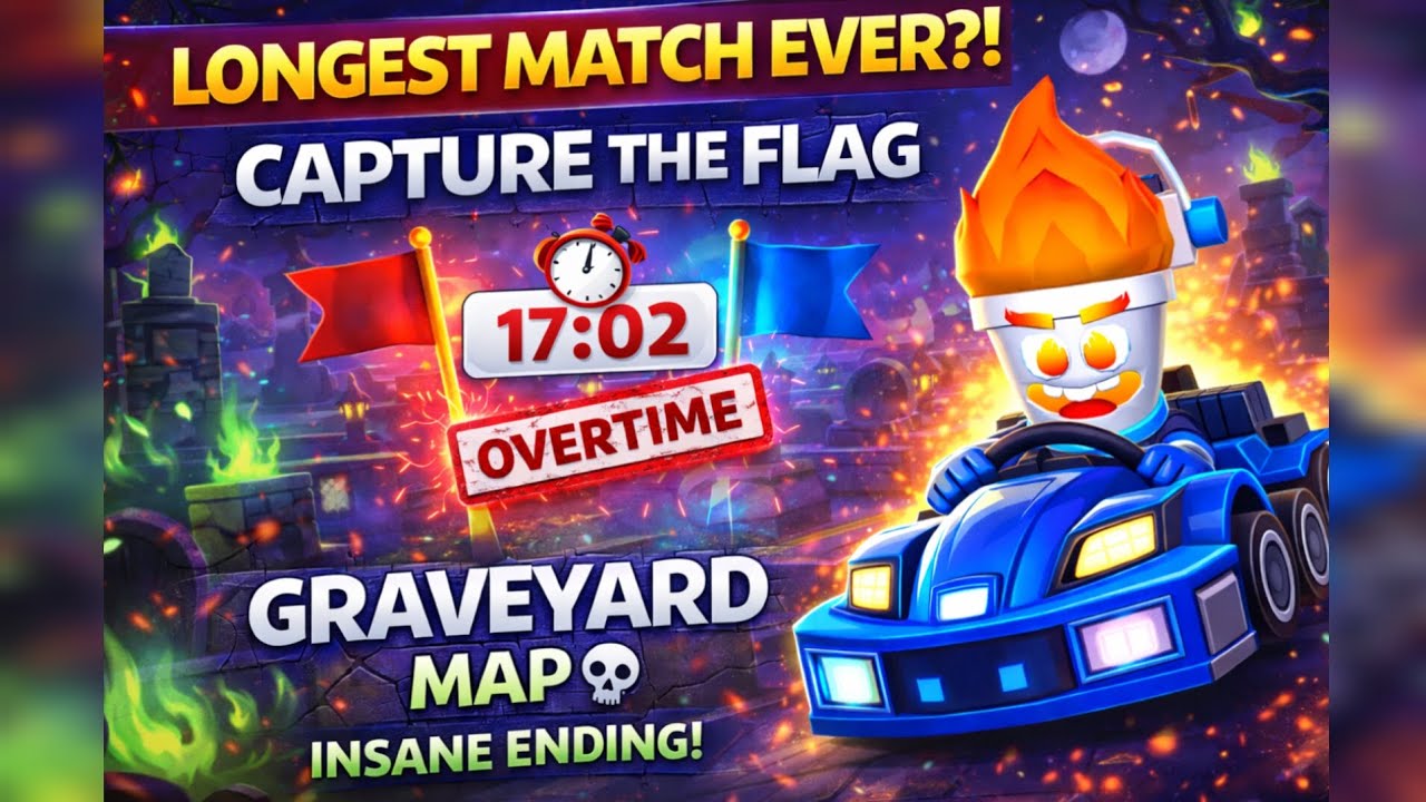 Longest 17 Minute CTF Match in Graveyard Map! INSANE Ending! 