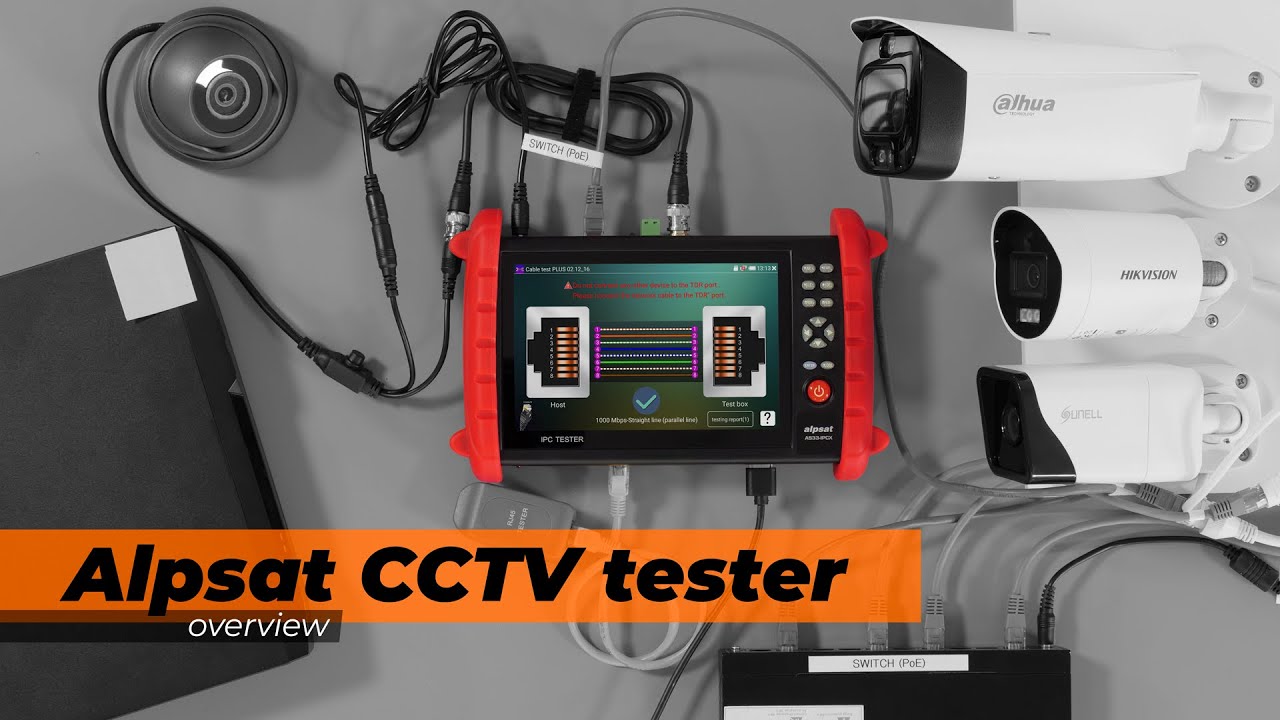 Alpsat AS33-IPCX multifunctional CCTV tester