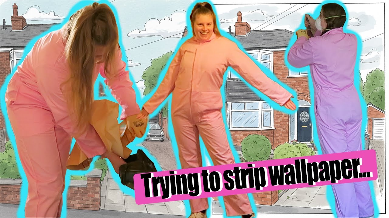 Attempting to strip wallpaper... | The Home Renovation Series Episode 2