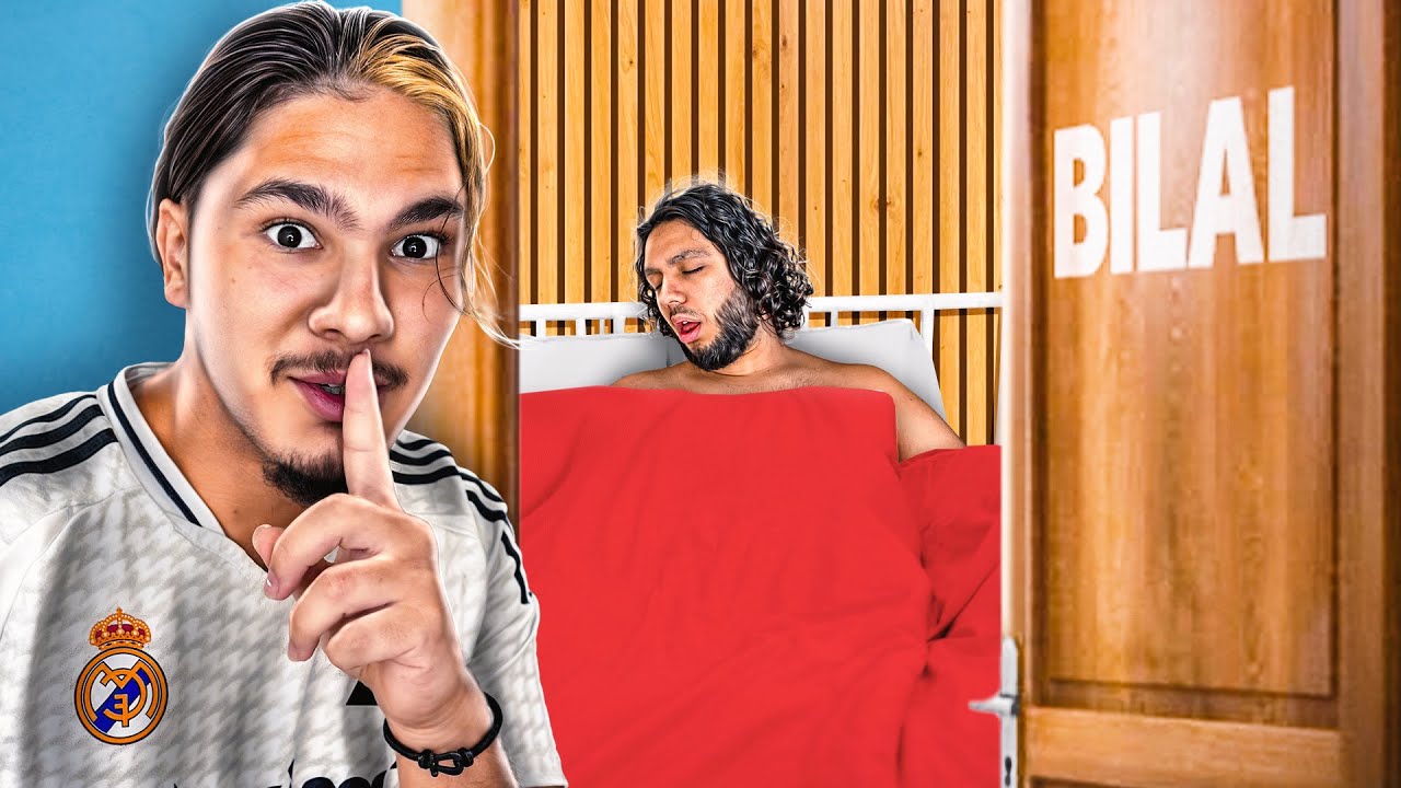 Prank je m'infiltre chez Bilal pendant qu'il dort ! C'était grave stressant mdrr