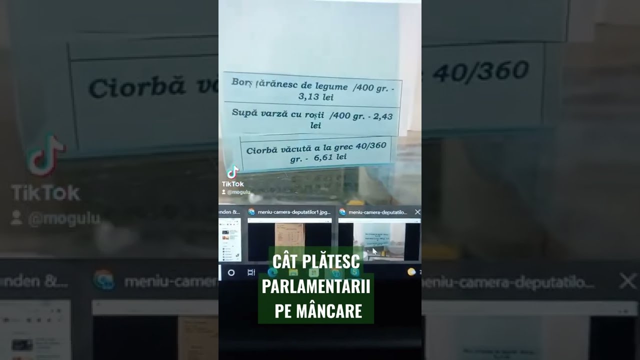 CAT PLATESC PARLAMENTARII ROMANI PE MANCARE LA CANTINA PARLAMENTULUI #shorts