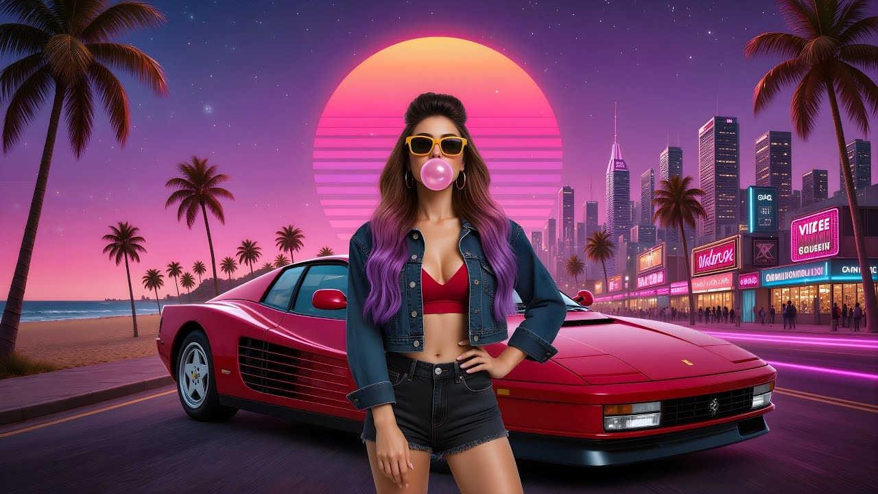 Miami Vice 1985 | 80s Retro Synthwave Music & Nostalgia Mix | She Was The Dream