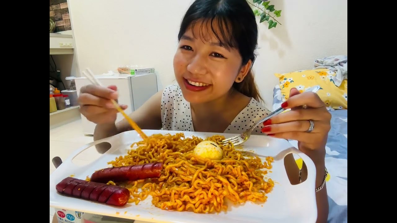 after long time Spicy Korean Ramen Mukbang🌶️🥵#subscribe 🙏#hashtag 
