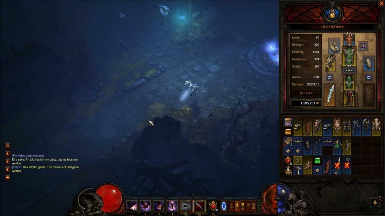 Diablo 3 Legendary Item Proc - Skycutter (Summon Angelic Assistance Angel D3 Demo 1080p)