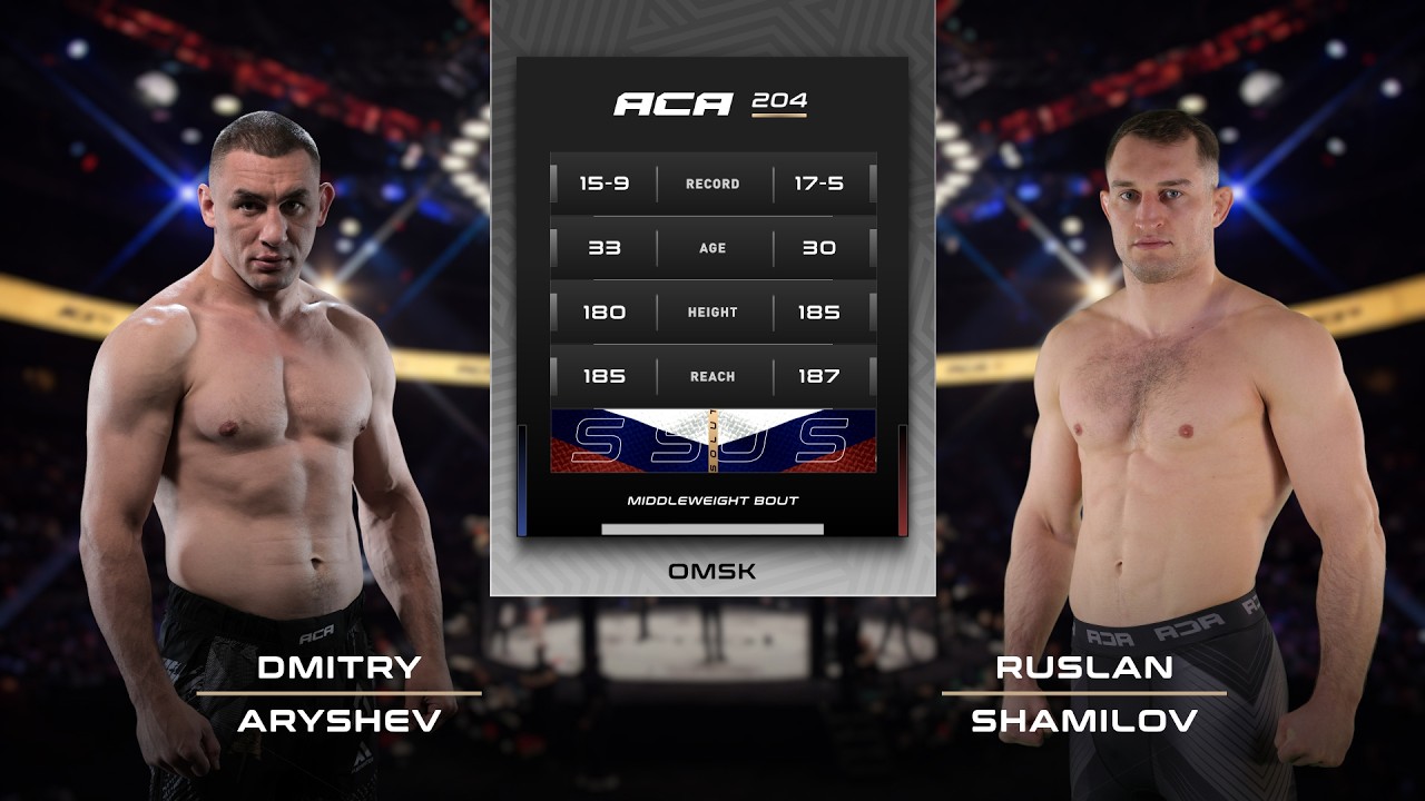 Дмитрий Арышев vs. Руслан Шамилов | Dmitry Aryshev vs. Ruslan Shamilov | ACA 204