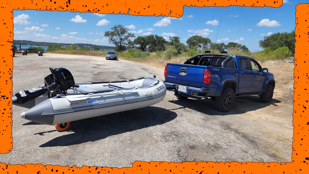 How I Launch My Inflatable Boat With My Truck, No Trailer Needed!